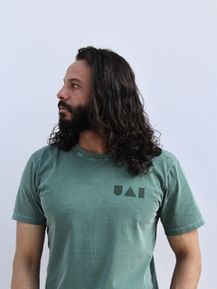 camiseta uai geométrico verde na internet