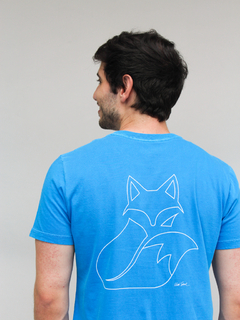 camiseta raposa azul celeste - comprar online