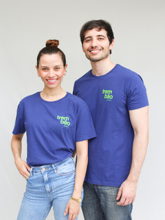 camiseta trem bão azul - comprar online