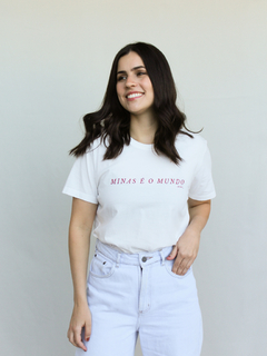 camiseta minas é o mundo off white - comprar online