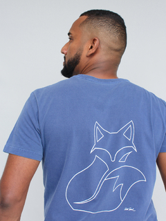 camiseta raposa azul marinho