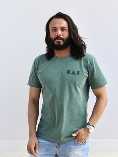 camiseta uai geométrico verde - Uai Soul