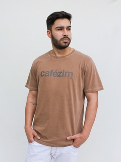 camiseta cafézim marrom - loja online