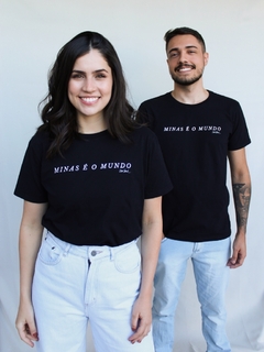 camiseta minas é o mundo preta na internet