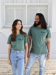 camiseta uai geométrico verde - loja online