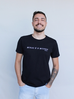 camiseta minas é o mundo preta na internet