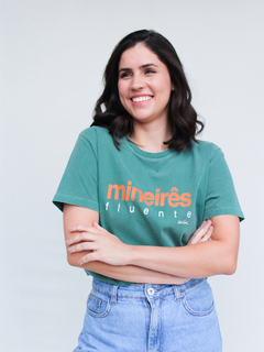 camiseta mineirês fluente verde na internet