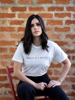 camiseta minas é o mundo off white - comprar online