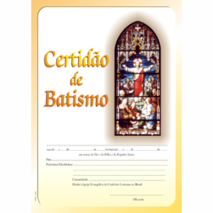 B-14 - Certidão de Batismo - Vitral