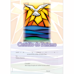 B-16 - Certidão de Batismo - Pomba