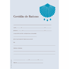 B-20 - Certidão de Batismo - Concha
