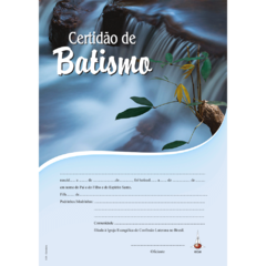 B-24 - Certidão de Batismo - Corredeira Com texto