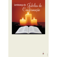 LC 03 st - Lembrança de Jubileu de Confirmação – Velas e Bíblia – sem texto