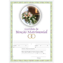 M-14 - Certidão de Bênção Matrimonial - Buquê