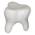 Banqueta Fibra Dente Molar Brilhante