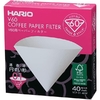 Filtro de papel branco Hario V60 01