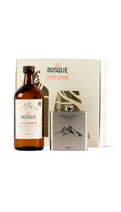 Bosque Gin 500cc Pack con Petaca