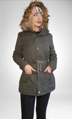 Campera Parka de Mujer con Corderito - comprar online