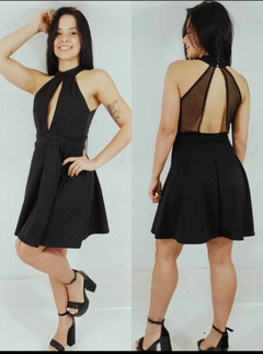 Vestido corto de Scuba Crepe Importado - comprar online