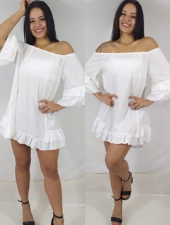 Maxi Vestido de fibrana poplin - comprar online