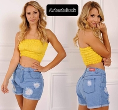 Short Mom con roturas - comprar online