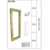 Imagem do PUXADOR DF992 202 300MM INOX DOURADO 20X20MM ITALYLINE