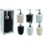 Dispenser sabonete liquido ceramica redondo preto - comprar online