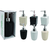 Dispenser sabonete liquido ceramica quadrado preto - comprar online