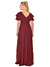 VESTIDO MARSALA | TDP1613 - comprar online