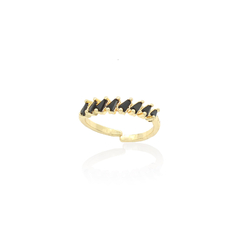 Anillo Ajustable Churumbela. Oro Laminado 18k - CATÁLOGO BLANCO