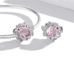 Berloque Cristal Borboleta Rosa - comprar online