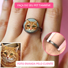 Anel Ajustável Seu Pet Personalizado