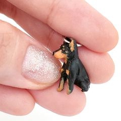 Miniatura de Doberman - Arte com Amor | Rafaela Serita