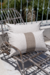 Almohadon de exterior impermeable combinado jaspe beige y tierra