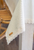 Mantel impermeable premium blanco tiza con puntilla ondas en internet