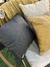 Almohadon de exterior premium liso gris oscuro - comprar online