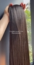 Mega Hair Tic-Tac 70 cm Castanho Escuro Liso na internet