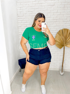 Blusas Brasil Core Slim - MDG - Moda Plus e Slim Size 