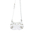 Bolsa Mini Baguete Com Apliques Couro Branco - Passional Stylo