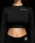 CROP TOP MANGA LARGA NEGRO