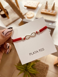 PULSERA INFINITO RED