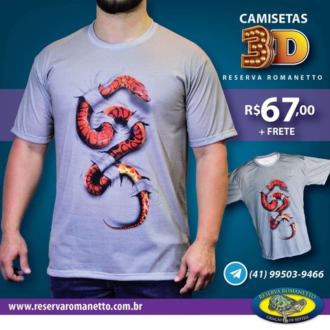 Camiseta 3D Cenchria Tamanho G