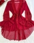 Robe em tule avulso Vermelho