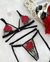Conjunto Strappy em tule com aplicação floral + Cinta-liga - comprar online