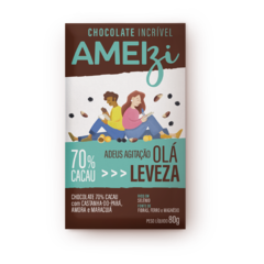 Chocolate 70% Cacau com Amora, Maracujá e Castanha-do-Pará - VEGANO, ZERO LACTOSE, SEM GLÚTEN - Adeus agitação. OLÁ LEVEZA