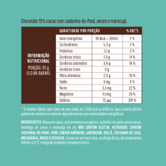 Chocolate 70% Cacau com Amora, Maracujá e Castanha-do-Pará - VEGANO, ZERO LACTOSE, SEM GLÚTEN - Adeus agitação. OLÁ LEVEZA na internet