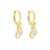 Brinco Argola Gotinhas Banhado a Ouro 18k