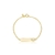 Pulseira Infantil Placa Menina ou Coroa Banhada a Ouro 18k - comprar online