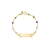 Pulseira Infantil Placa Banhada a Ouro 18k