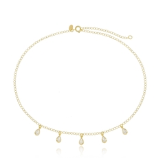 Choker Gotas Banhada a Ouro 18k - comprar online